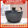 Tina de remojo exterior para casas de huéspedes y hoteles, baño termal, bañera grande de cerámica de alta temperatura, bañera doble estilo japonés, personalizada de fábrica