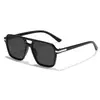 Nuevas gafas de sol elegantes y versátiles para hombres y mujeres, tendencia europea y americana, populares en línea, gafas de sol rectangulares pequeñas de doble puente