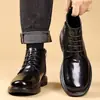 Botas Martin para Hombre Zapatos Casuales para Hombre Otoño e Invierno Acolchado Grueso Cálido Zapatos de Algodón de Caña Alta Zapatos Deportivos para Exteriores Estilo Masculino