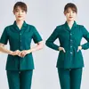 Roupas de trabalho de hospital de animais enfermeira terno manga longa feminina oral masculina sala de cirurgia roupas de trabalho uniforme tamanho