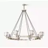 Candelabro de Cristal Estilo Americano Cobre Completo Rh Diseñador Exportación desde Zhongshan Lighting Lámpara de Comedor de Lujo Material de Cobre + Mesa de Comedor