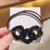 Elástico para Cabelo Cor de Chá com Leite Acessório de Cabelo Coreano Headband Corda de Cabelo Elegante Elástico de Cabelo Acrílico Atacado Não Danifica o Cabelo