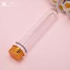 Frasco de Plástico Transparente Pet Redondo Personalizado de 45ml Tubo de Ensaio com Tampa Sensível à Pressão Frasco Sub-Frasco para Lanches Tubo para Sal de Banho
