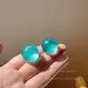 Pendientes Redondos Dulces Lindos de Dopamina para Mujer de Gama Alta Diseño de Nicho Pendientes Elegantes Versátiles Adornos para las Orejas para el Viaje