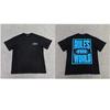 Camiseta de Algodão Corteiz Série Alcatraz Manga Curta Estampa de Letras Unissex Fio Duplo Moda Manga Curta Atacado do Fabricante