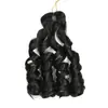 Cabello Trenzado de Ganchillo Rizado Francés Set de 2 Piezas Trenza de Cabello Rizado Cola de Caballo suelta Rizado Grande Cola de Caballo