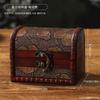 Mini Caixa de Armazenamento Vintage Estilo Chinês Caixa de Joias Embalagem de Joias Caixa de Presente Artesanato em Madeira Adereços de Cinema e Televisão