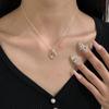Collar Simple Anudado de Plata Esterlina S925 Diseño Nicho Estilo Coreano Collar de Clavícula Aerodinámico Elegante a la Moda Estilo Coreano