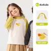 [Colección de Ropa Interior] Camiseta de Manga Larga para Bebé Dudu, Ropa Interior de Otoño para Niños, Top de Capa Base para Niñas, Ropa para Niños
