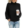 2024 Deseo Transfronterizo Otoño e Invierno Nueva Ropa de Punto Exportación de Ropa de Punto Ropa de Mujer Amazon Línea Gruesa Combinación de Colores Cuello Alto Suéter