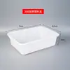 Mesa de comedor engrosada, carrito de servicio, bandeja cuadrada de plástico, bandeja recolectora, tazón, cubiertos, platos, cuencos, residuos de cocina, vajilla duradera para uso doméstico