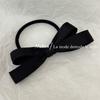 Pinza para el pelo de lazo negro tridimensional texturizada Cuerda para el pelo de mujer 2024 Nuevo Pinza para el pelo Pinza para el pelo de la parte trasera Pinza para el flequillo