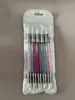 Pluma de Silicona para Manicura Doble Punta Pluma de Repujado Pegatina Calcomanía para Uñas Floración Tallada Presionar Polvo de Espejo Mágico Herramienta para Manicura