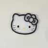Lindo Acrílico de Gelatina Transparente Accesorios de Gato Kt con Lazo Material Hecho a Mano para Tocado Pasador Funda de Teléfono Móvil