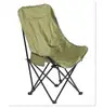 Silla lunar premium de respaldo alto para camping y picnics al aire libre, silla plegable portátil con respaldo, cómoda silla plegable para exteriores