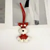 Schnauzer Perro Cuero Regalo Collar Personalizado Cachorro Creativo Llavero para Coche Colgante para Bolso Al por Mayor