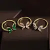 Anel de Borboleta Mais Vendido Internacionalmente Anel Aberto Ajustável para Mulheres Moda (Oco) Design Toque de Luxo Melhor Vendedor da Amazon