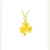 Colar Trevo de Escama de Dragão Novo Estilo Feminino Pingente de Trevo Corrente de Clavícula Fashion Elegante Presente de Aniversário para Namorada
