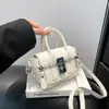 Moda Primavera y Verano Bolso Mini para Mujer Diseño de Nicho Transfronterizo Bolso Cruzado Estilo Spice Girl Bolso Cuadrado Pequeño Versátil Bolso para Teléfono Móvil
