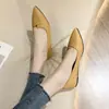 Mocasines Planos Poco Profundos de Punta Versátiles Zapatos Planos de Suela Blanda Tendencia Zapatos de Mujer Nuevo Estilo Primavera y Otoño 2025