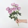 7 Concubina Imperial rosa flor artificial cabo buquê noiva segurando Flor Casa hotel decoração de casamento fábrica de flores artificiais atacado