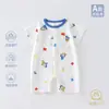[Liquidação, Sem Trocas ou Devoluções] Macacão de Bebê com Acolchoamento de Algodão, Estilo Fino de Verão, Roupa Respirável Classe A para Recém-Nascido