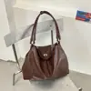 Bolso Retro de un Solo Hombro de Alto Valor para Mujer 2026 Otoño Nueva Llegada Color Sólido Gran Capacidad Bolso Tote para el Trabajo y el Viaje