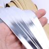 Couro PU Dourado prateado Couro Brilhante Envolvimento de Borda Tira de Couro Rolante 1,5cm Tira de Borda Envolvimento Tira de Borda Laminação de Couro