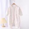 Mameluco de Bebé Primavera Otoño Algodón Puro Manga Larga Body de Bebé Niños Niñas Traje de Salida para Gateo Ropa para el Hogar Ropa para Abrazar