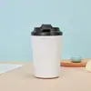 Taza de Café de Acero Inoxidable 304 con Tapa, Termo de Vacío de Doble Capa Sencillo, Taza Portátil para Coche, Marca de Bebida Directa, Taza para Coche