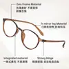 Óculos Castanhos Ultraleves Estilo Ouyang Nana para Mulheres, Podem Ser Personalizados com Lentes de Grau, Essenciais para um Look Sem Maquiagem, Armação de Óculos de Grau Retrô 7122