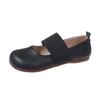 Sapatos de camada única femininos planos bico quadrado Mary Jane femininos 2024 novos sapatos de outono e primavera mocassins sapatos de noite casuais sapatos de vovó