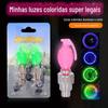 Pneu de bicicleta flash luz fantasma fogo motocicleta gás bico de luz Scooter pneu luz modificada colorido explosão flash vento