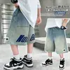 Pantalones Cortos para Niños Ropa de Verano 2026 Nuevo Estilo Pantalones Finos de Mezclilla para Niños Pantalones de Verano para Niños Mayores Pantalones Cortos Casuales para Niños