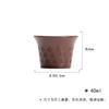 Manji Viento Sedoso Cerámica Gruesa Taza de Degustación de Té Juego de Té Kung Fu Hogar Suelo de Arena Púrpura Pequeña Floral Estilo Japonés Taza de Té Taza Individual tamaño pequeño