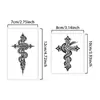 Pegatinas de Tatuaje Herbal Cruz y Serpiente Transfronterizas, Impermeables de Larga Duración 7~15 Días, Tatuaje Tradicional para Hombres y Mujeres en Brazos y Piernas