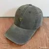 Gorra de Béisbol Vintage Lavada Estilo Retro Americano con Diseño Sencillo de Nicho, Bordado de Letra U en Bloques de Color, Gorra Versátil de Pico de Pato de Moda