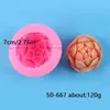 Molde de silicona para mousse con forma de flor tridimensional, ideal para hacer velas, helados, pasteles y dulces con forma de loto rosa.