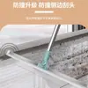 Escoba Mágica Multifuncional de Silicona para Piso de Baño, Herramienta Extensible para Barrer Cabello y Agua de Silicona