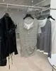 [Recomendación Principal] Camisa de Manga Corta a Rayas Falsa de Dos Piezas con Cuello Henley de Acetato Tencel Nueva Primavera/Verano Yuran 26