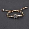 Pulsera de flores secas de fábrica, cordón de encaje, joyería de Gipsófila, planta real, moda, tejida a mano SL89