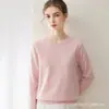 Nuevo suéter de cachemir Consinee 100% de cuello redondo para otoño e invierno para mujer, suéter de cachemir de punto como capa base