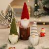 Nuevas decoraciones navideñas transfronterizas Colgante pequeño de punto de Navidad Árbol de Navidad Muñeco anciano sin rostro Colgante pequeño colgante