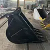 Caçamba gradeada hidráulica para escavadeira, caçamba peneira gradeada para escavadeira, caçamba tipo gancho para cascalho, caçamba para limpeza de valas de lixo