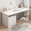 Mesa de Computador Mesa de Desktop Mesa para Casa Mesa de Estudo para Estudante Conjunto com Cadeira Mesa de Maquiagem para Quarto de Meninas Mesa de Escritório Simples