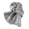 Cachecol de Tricô Jacquard Estilo Fair Isle Literário Retrô Escandinavo para Mulheres Inverno Novo Estilo Lã Atmosfera Cachecol Quente