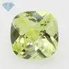 Huagang gema zircão pedra nua atacado quadrado gordo quadrado pontiagudo fundo tartaruga rosto gema artificial maçã verde
