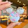 En Stock Nuevo llavero colgante de botella de arena movediza luminosa frijol de colores frijol de gelatina decoración pequeña de escritorio regalo pequeño venta al por mayor