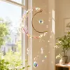 Artículo de moda más vendido transfronterizo: mariposa de arcoíris decoración de interior, atrapasol, pequeño colgante de forma irregular campanilla de viento