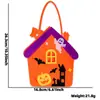 Nueva Bolsa de Tote para Halloween Bolsa Divertida de Calabaza Fantasma Bolsa de Dulces Decoración de Fiesta del Festival de Fantasmas para Niños Bolsa de Dulces de Fieltro